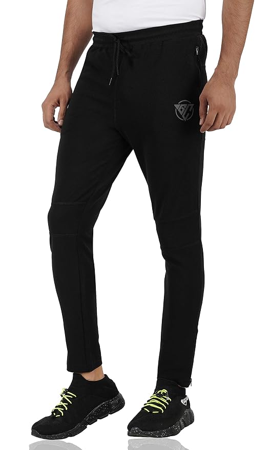 Gyms Cart Dobby Lycra Track Pant - Black