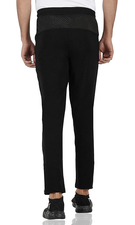 Gyms Cart Dobby Lycra Track Pant - Black