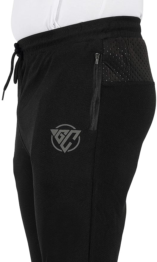 Gyms Cart Dobby Lycra Track Pant - Black
