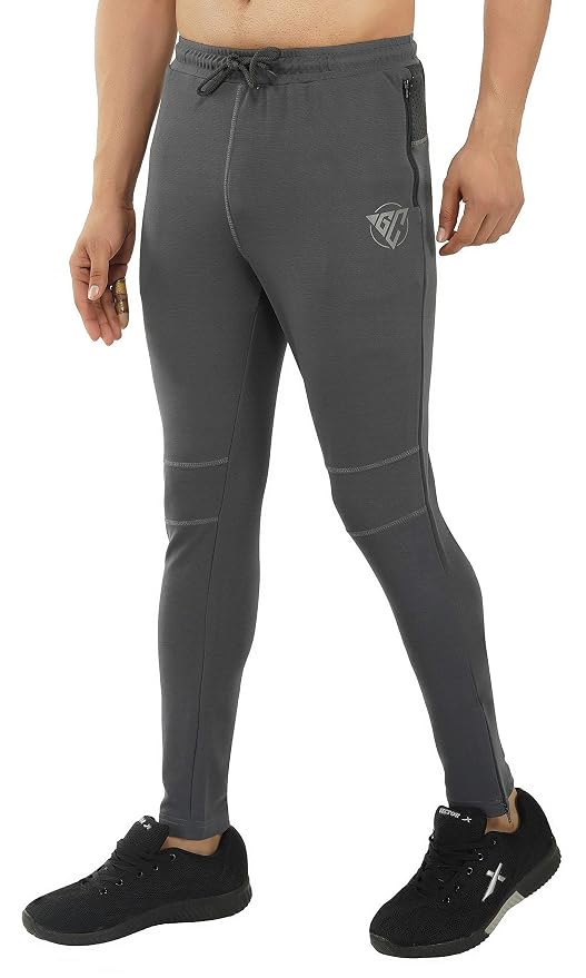 Gyms Cart Dobby Lycra Track Pant - Grey