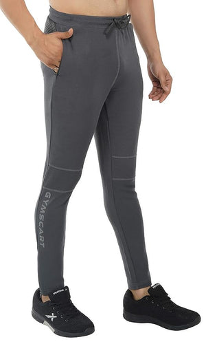 Gyms Cart Dobby Lycra Track Pant - Grey