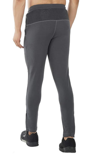 Gyms Cart Dobby Lycra Track Pant - Grey