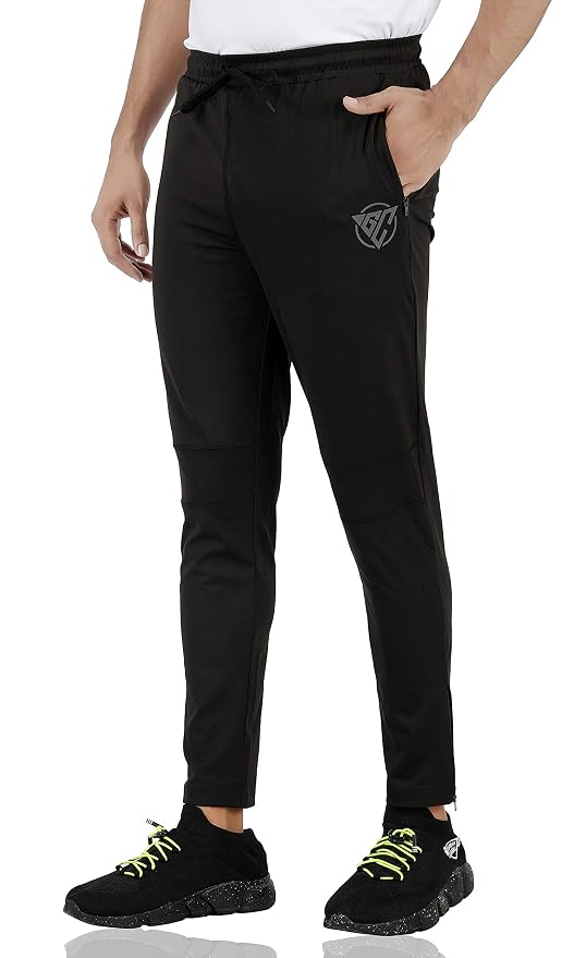 Gyms Cart 4 Way Lycra Track Pant - Black