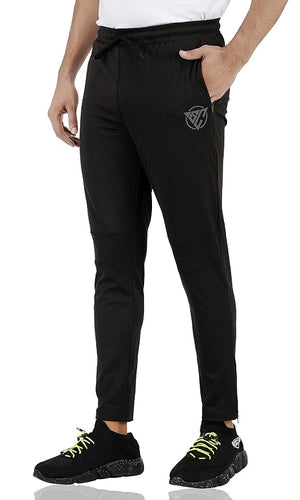 Gyms Cart 4 Way Lycra Track Pant - Black
