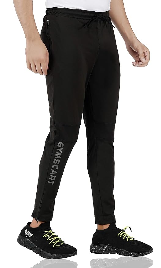 Gyms Cart 4 Way Lycra Track Pant - Black