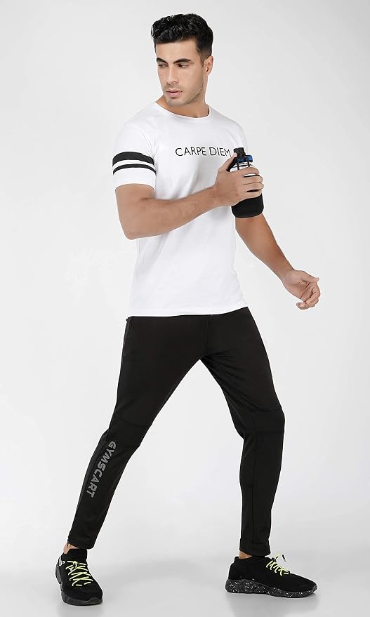 Gyms Cart 4 Way Lycra Track Pant - Black