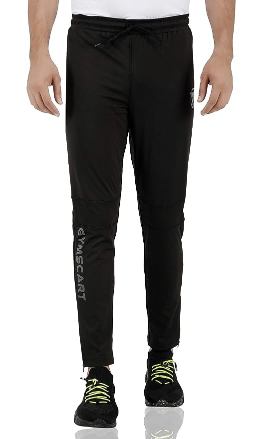 Gyms Cart 4 Way Lycra Track Pant - Black
