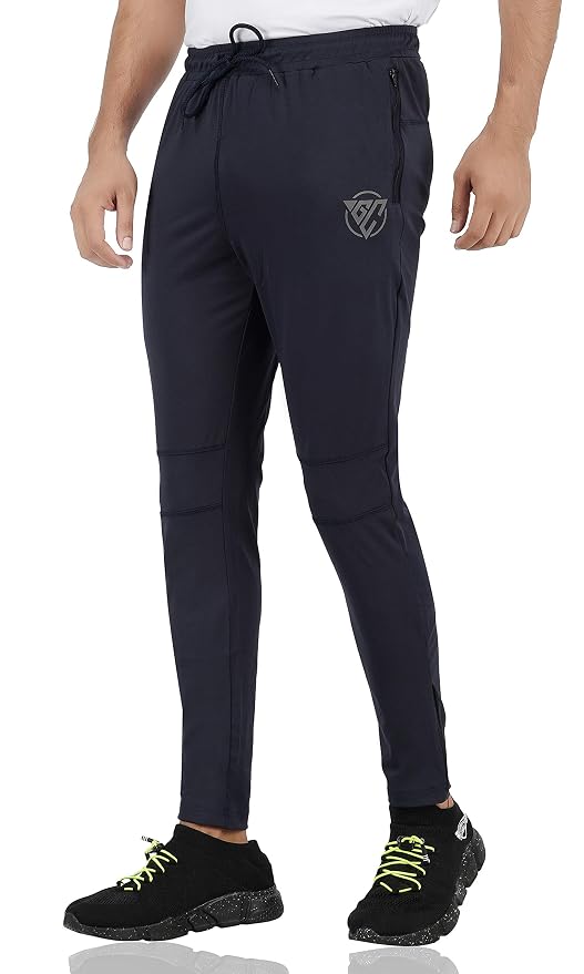 Gyms Cart 4 Way Lycra Track Pant - Navy Blue
