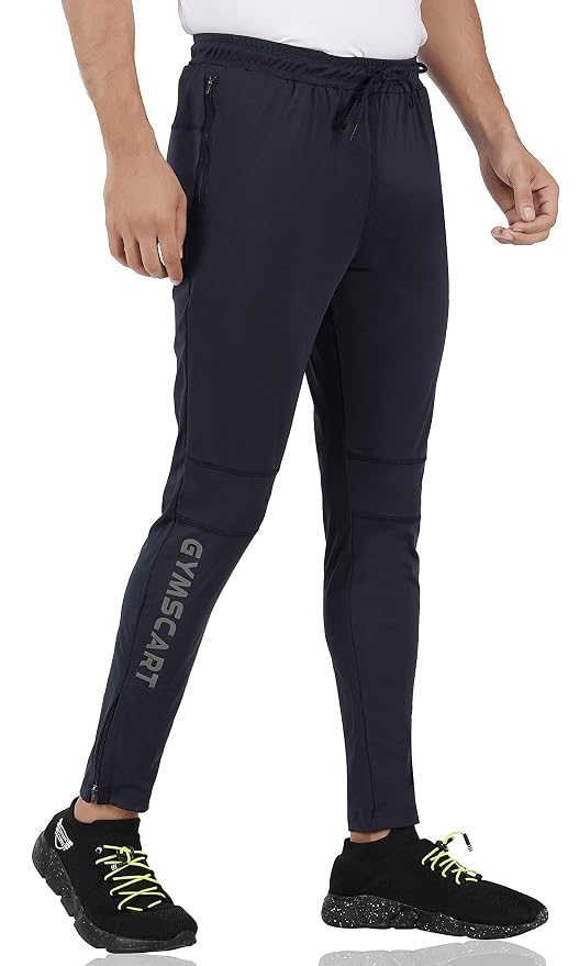 Gyms Cart 4 Way Lycra Track Pant - Navy Blue