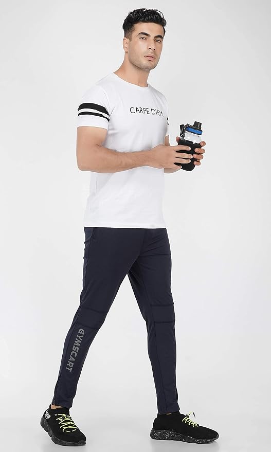Gyms Cart 4 Way Lycra Track Pant - Navy Blue