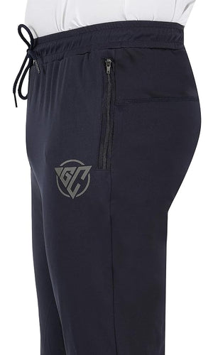 Gyms Cart 4 Way Lycra Track Pant - Navy Blue