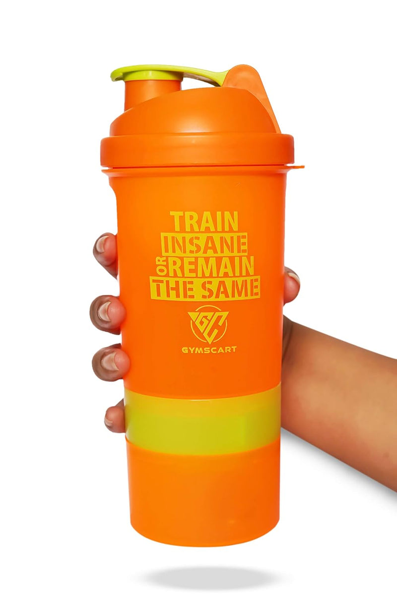 Smart Shaker with Protein Container- Orange
