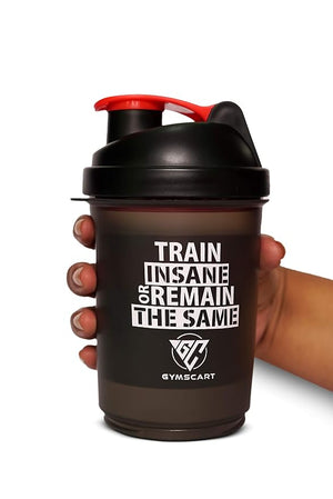 Smart Shaker with Protein Container- Black & Red