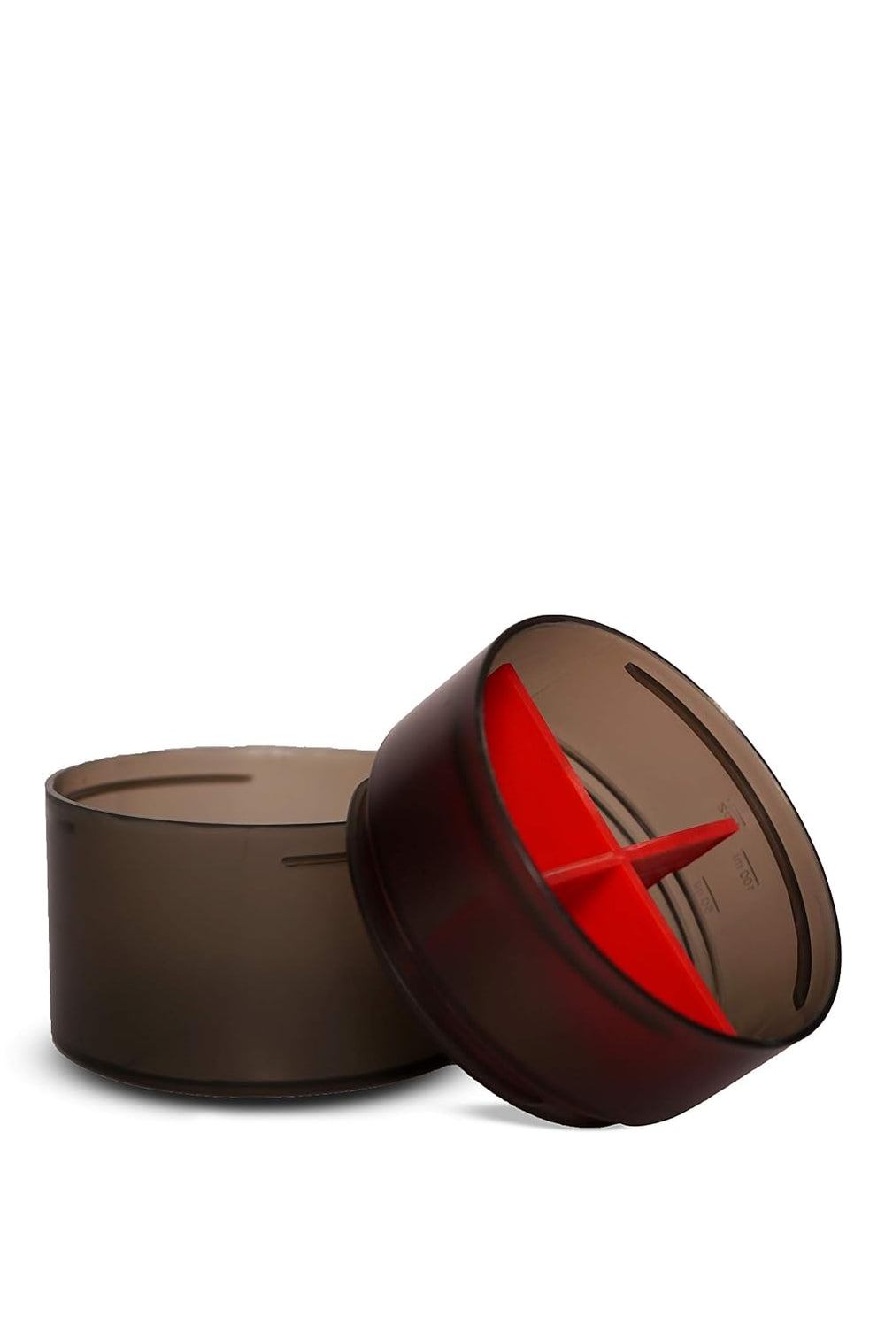 Smart Shaker with Protein Container- Black & Red