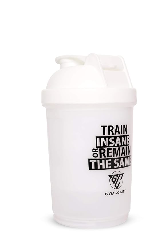 Smart Shaker with Protein Container- White