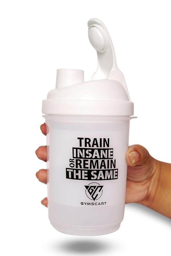 Smart Shaker with Protein Container- White