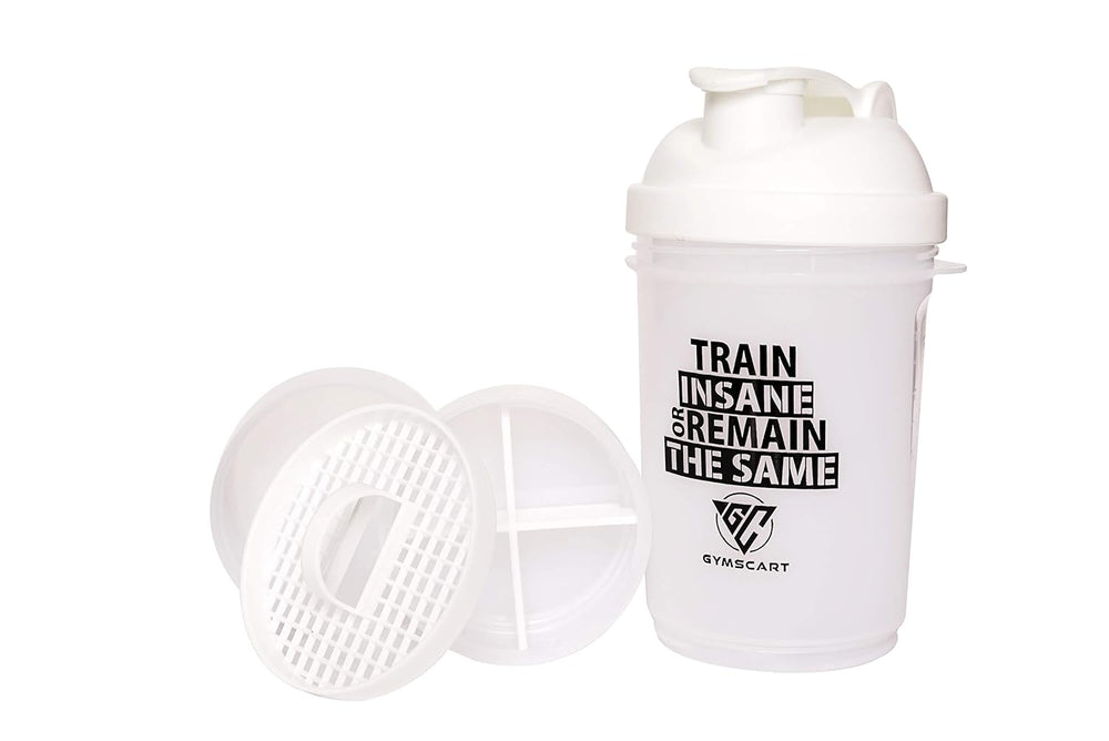 Smart Shaker with Protein Container- White