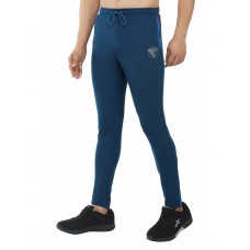 Gymscart Men’s Lycra Slim Fit Track Pant Stylish Lower for Gym, Yoga, Sports, Running (AIRFORCE BLUE)