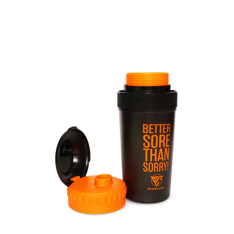 Pro Shaker Bottle - 700 ML (Orange/Black)