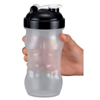 GymsCart Transparent Ripped Gym Shaker Bottle 700 ml Shaker  (Pack of 1, Clear, Plastic)