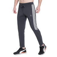 REICH COLOR Men Four Way Lycra Dryfit Light Weight Regular Fit Trackpants with Zipper Pockets